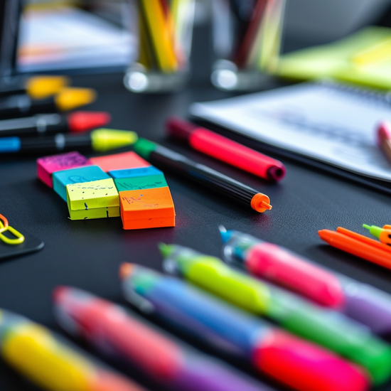 Wrenasmir colourful highlighters and graphic organisers on a de e84be4ab 4c61 4909 8aa7 2ca5ea99494e